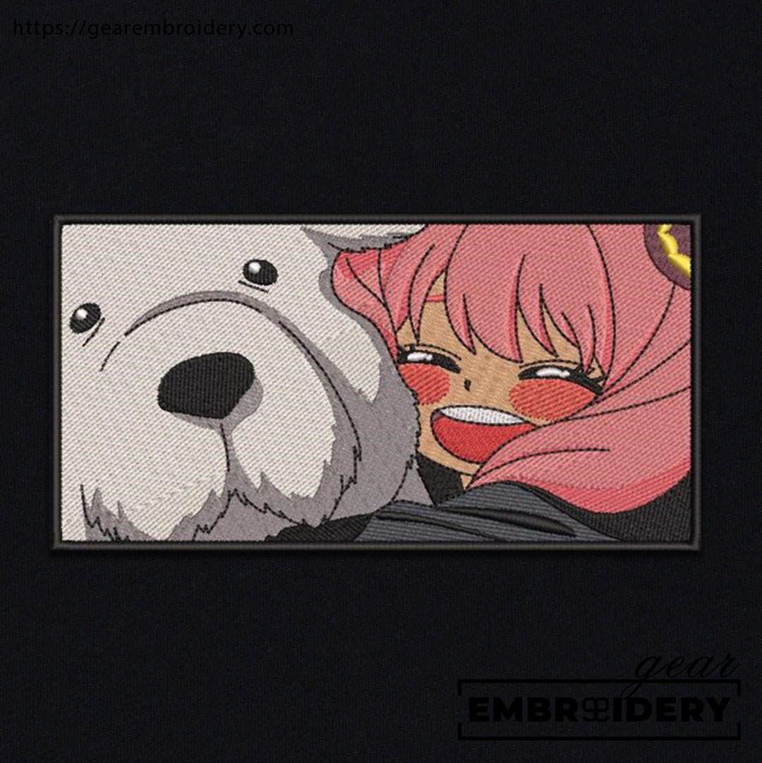 Anya dog Spy x Family Anime Embroidered Design Personalized Embroidered T Shirt Sweatshirt Hoodie Clothing SF001