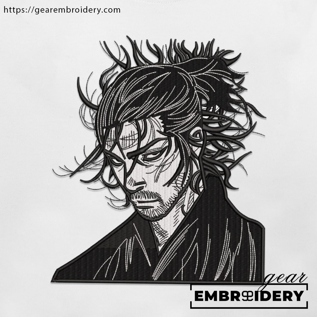 Miyamoto musashi Vagabond Anime Embroidered Design Personalized Embroidered T Shirt Sweatshirt Hoodie Clothing VB001