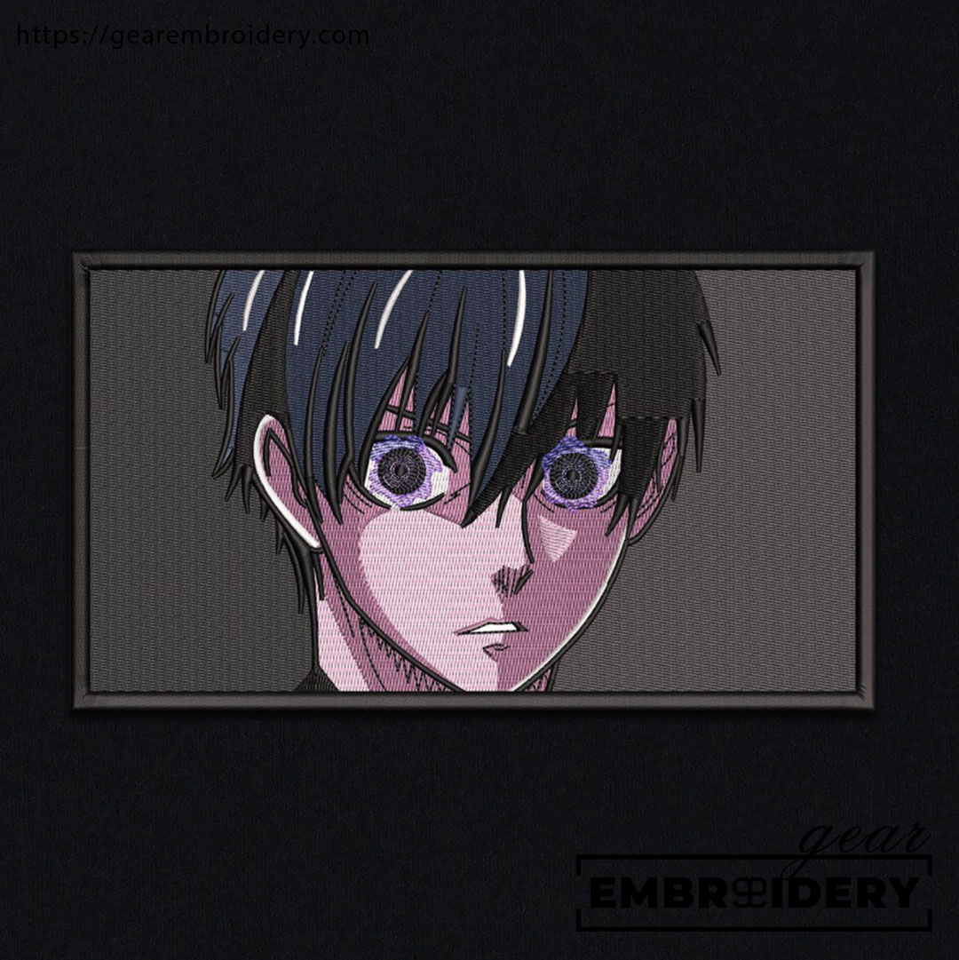 Isagi yoichi Blue Lock Anime Embroidered Design Personalized Embroidered T Shirt Sweatshirt Hoodie Clothing BL001