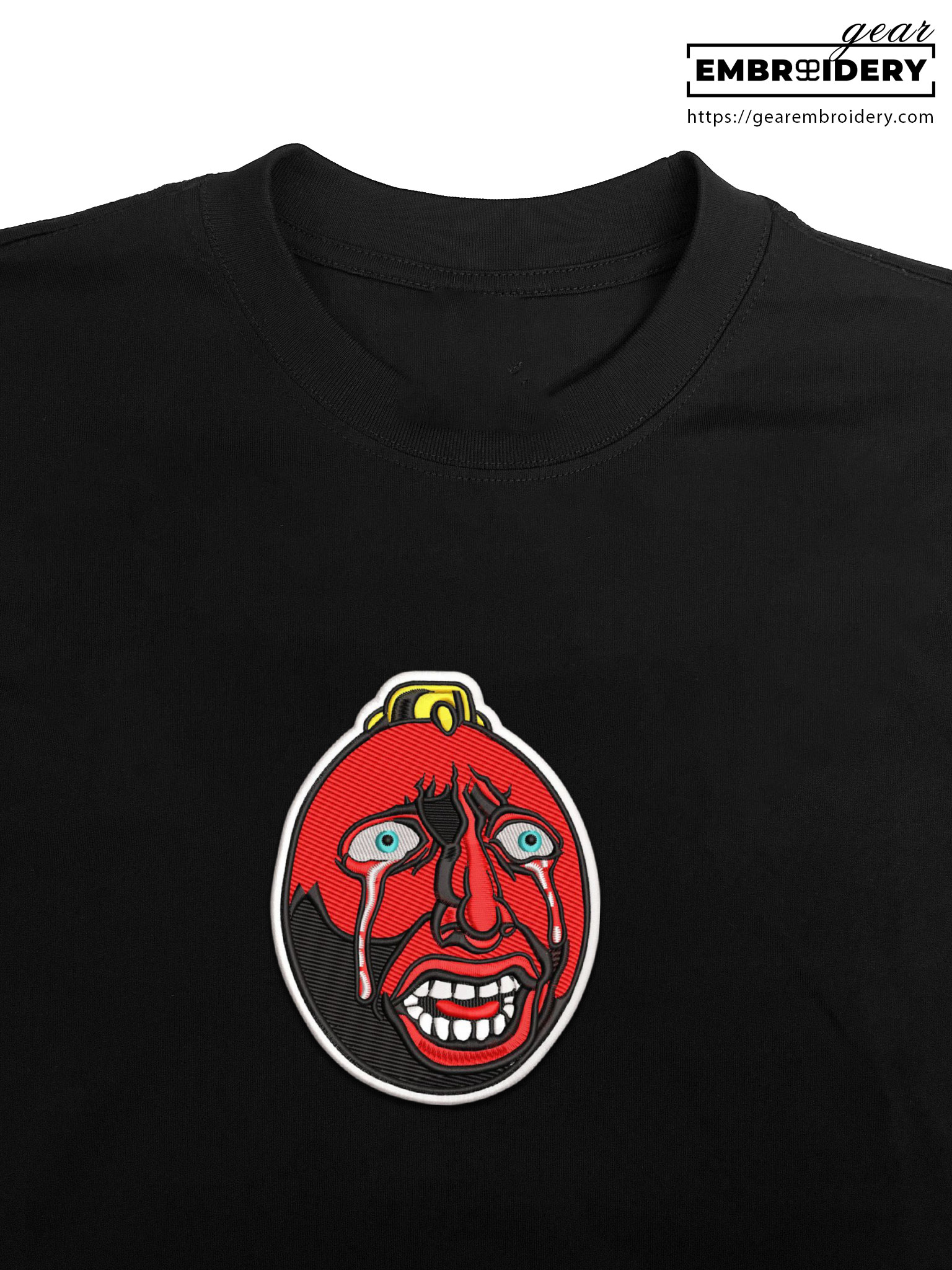 Behelit scream Berserki Anime Embroidered Design Personalized Embroidered T Shirt Sweatshirt Hoodie Clothing B002