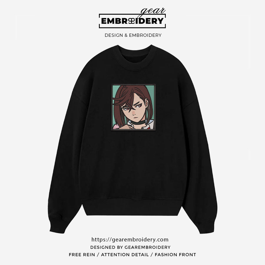 Momo ayase Dan Da Dan Anime Embroidered Design Personalized Embroidered T Shirt Sweatshirt Hoodie Clothing DDD002