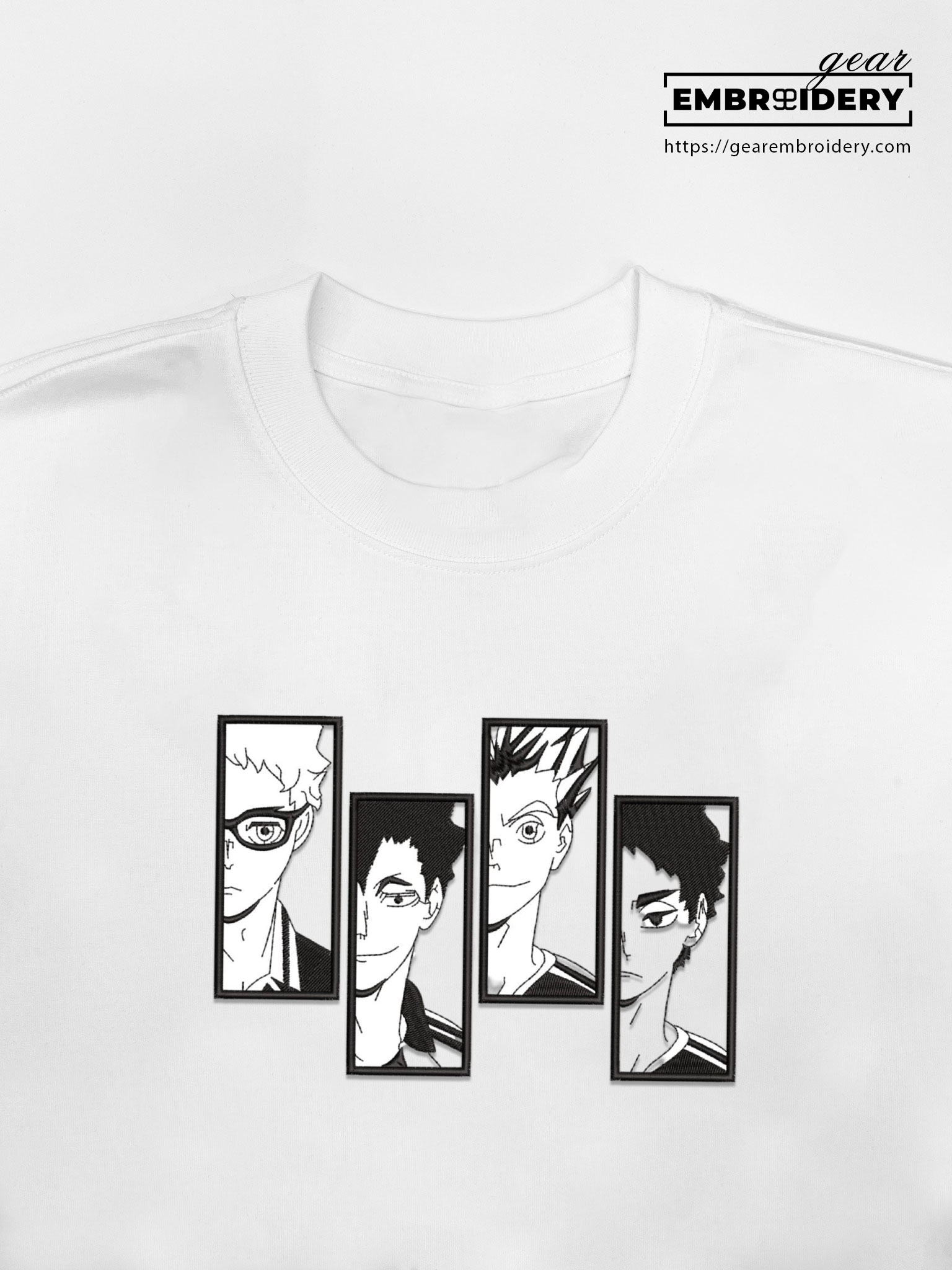 Haikyuu players Haikyuu Anime Embroidered Design Personalized Embroidered T Shirt Sweatshirt Hoodie Clothing HK002