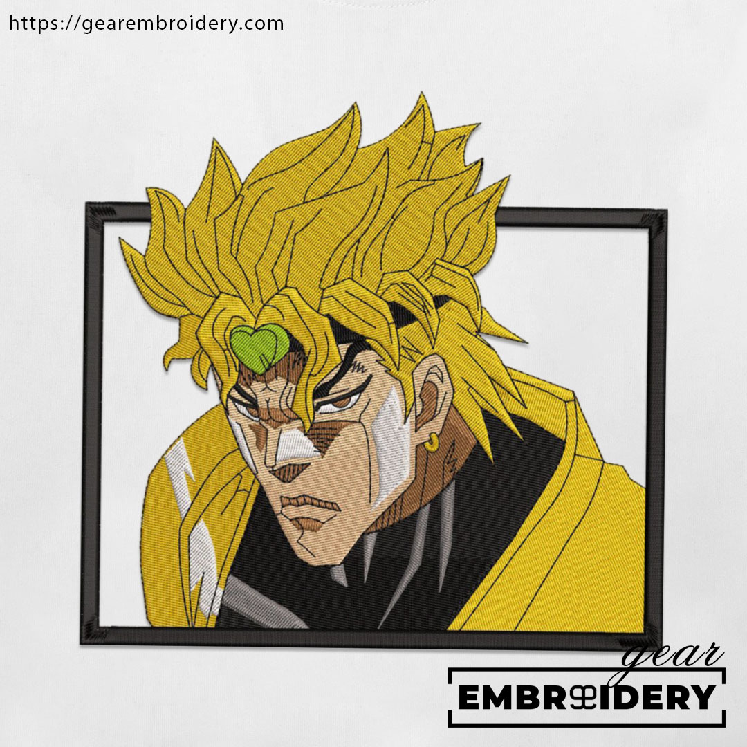 Dio brando JoJo's Bizarre Adventure Embroidered Design Personalized Embroidered T Shirt Sweatshirt Hoodie Clothing JJBA002