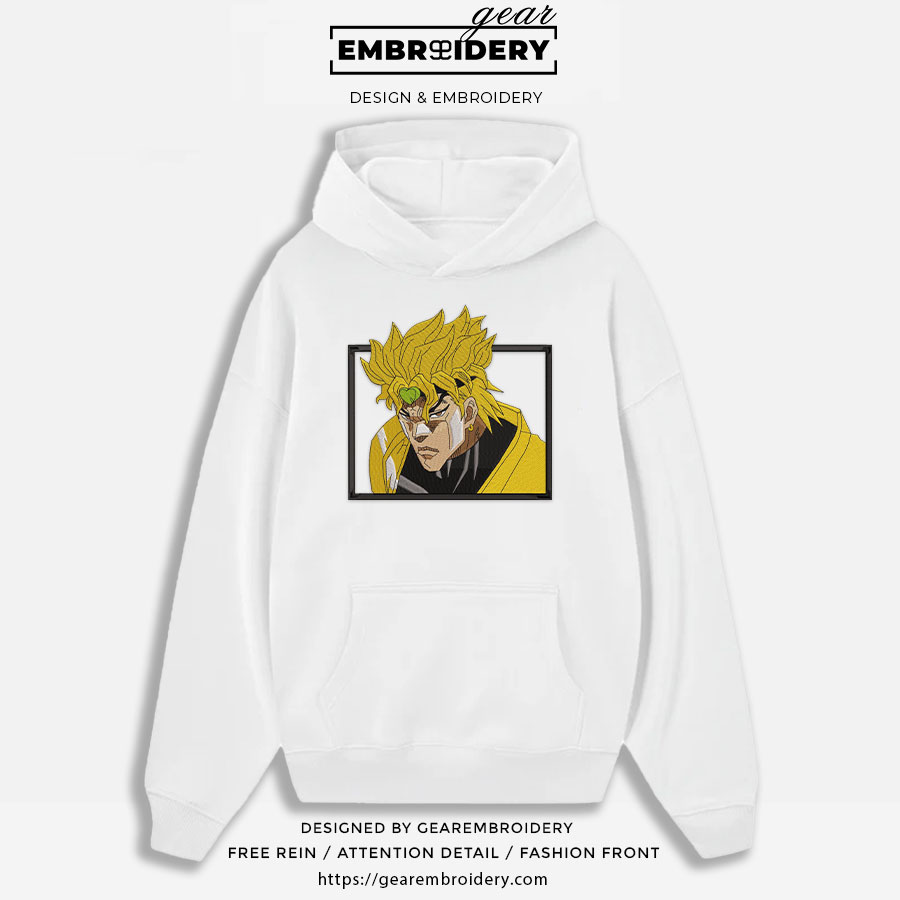 Dio brando JoJo's Bizarre Adventure Embroidered Design Personalized Embroidered T Shirt Sweatshirt Hoodie Clothing JJBA002