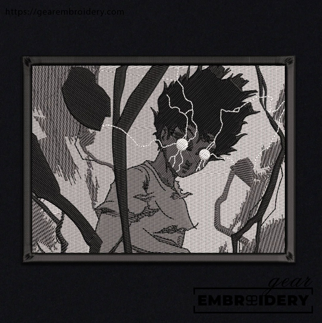 Mob 100 Mob Psycho 100 Anime Embroidered Design Personalized Embroidered T Shirt Sweatshirt Hoodie Clothing MP002