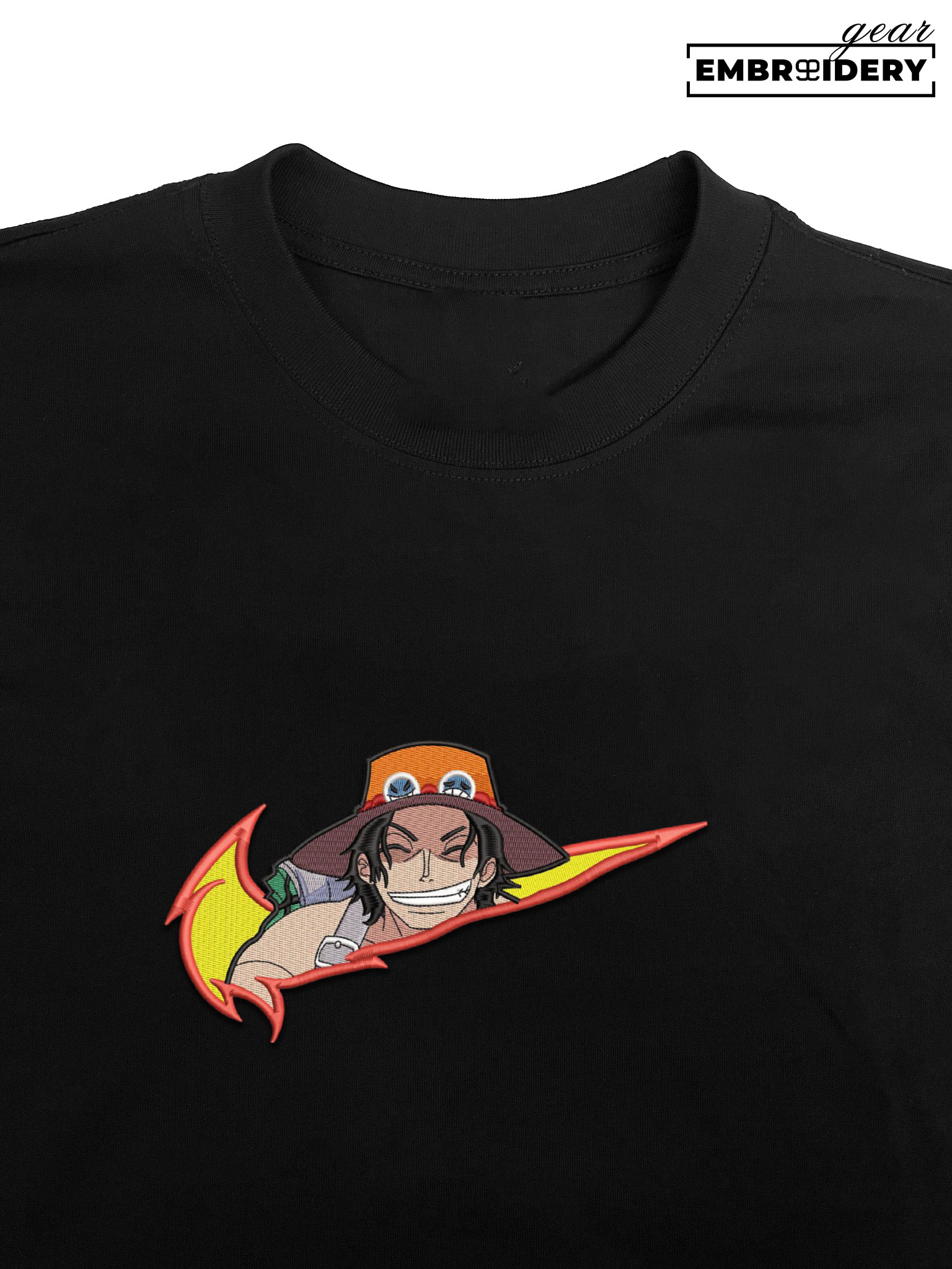 Ace swoosh nike One Piece Anime Embroidered Design Personalized Embroidered T Shirt Sweatshirt Hoodie Clothing OP0015