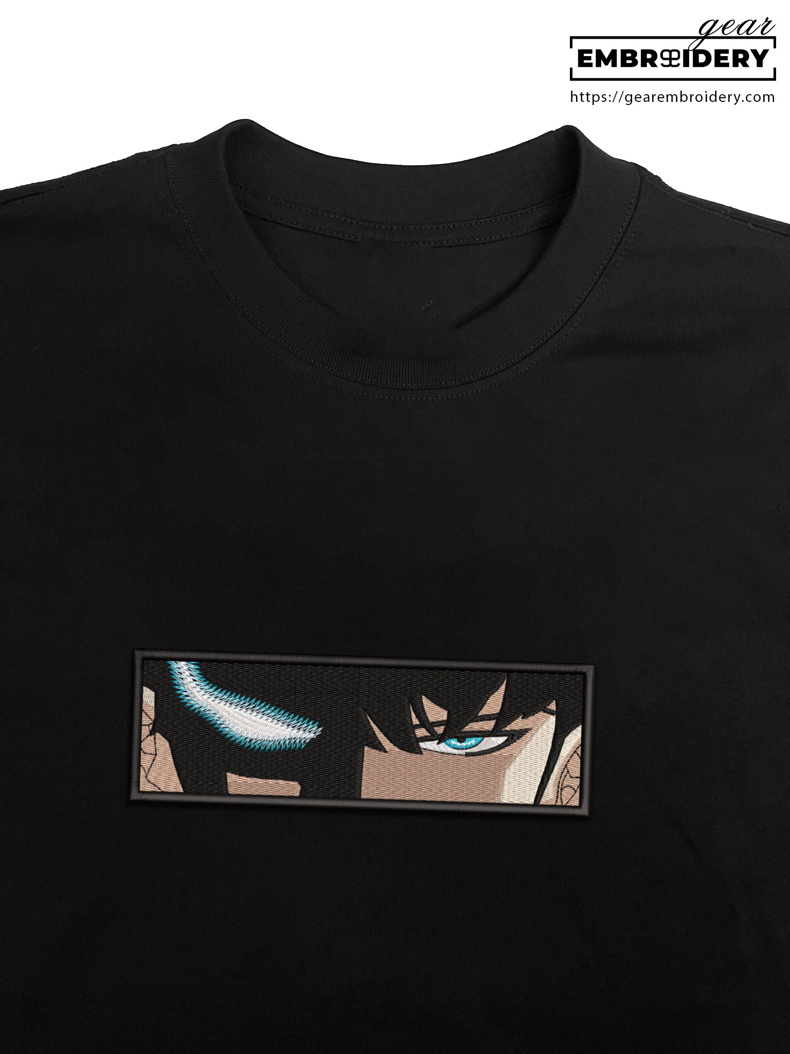 Jinwoo eyes Solo Leveling Anime Embroidered Design Personalized Embroidered T Shirt Sweatshirt Hoodie Clothing SL002