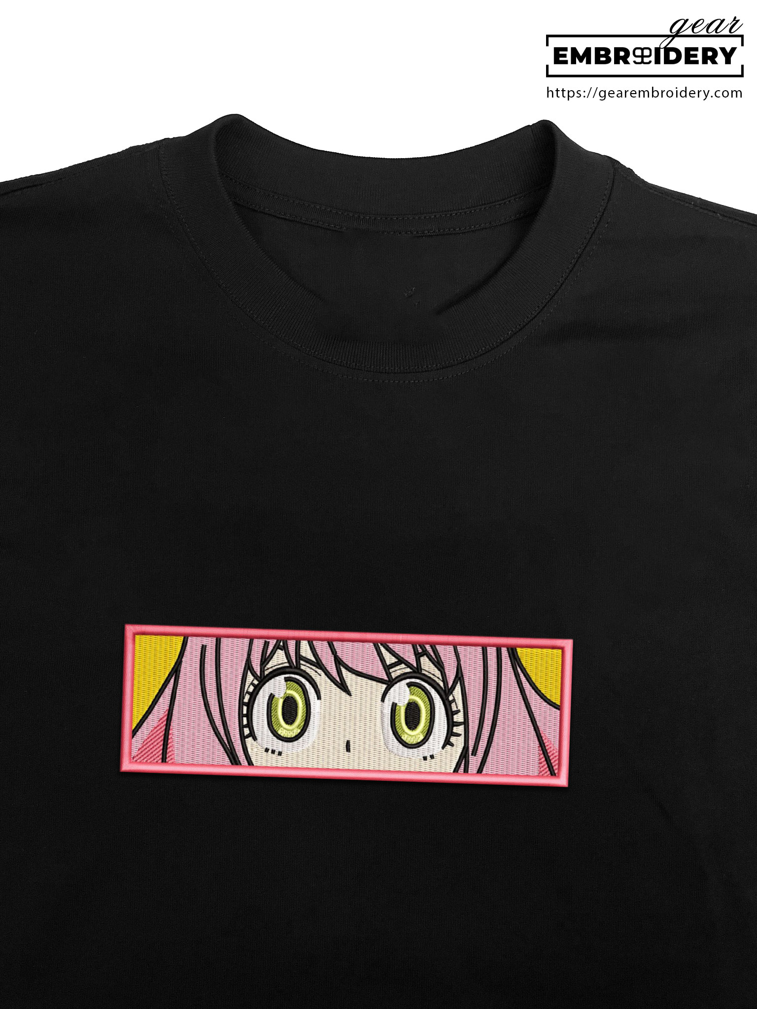 Anya eyes Spy x Family Anime Embroidered Design Personalized Embroidered T Shirt Sweatshirt Hoodie Clothing SF003