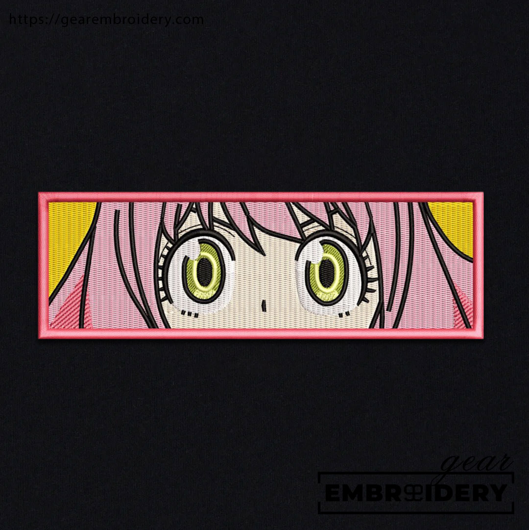 Anya eyes Spy x Family Anime Embroidered Design Personalized Embroidered T Shirt Sweatshirt Hoodie Clothing SF003