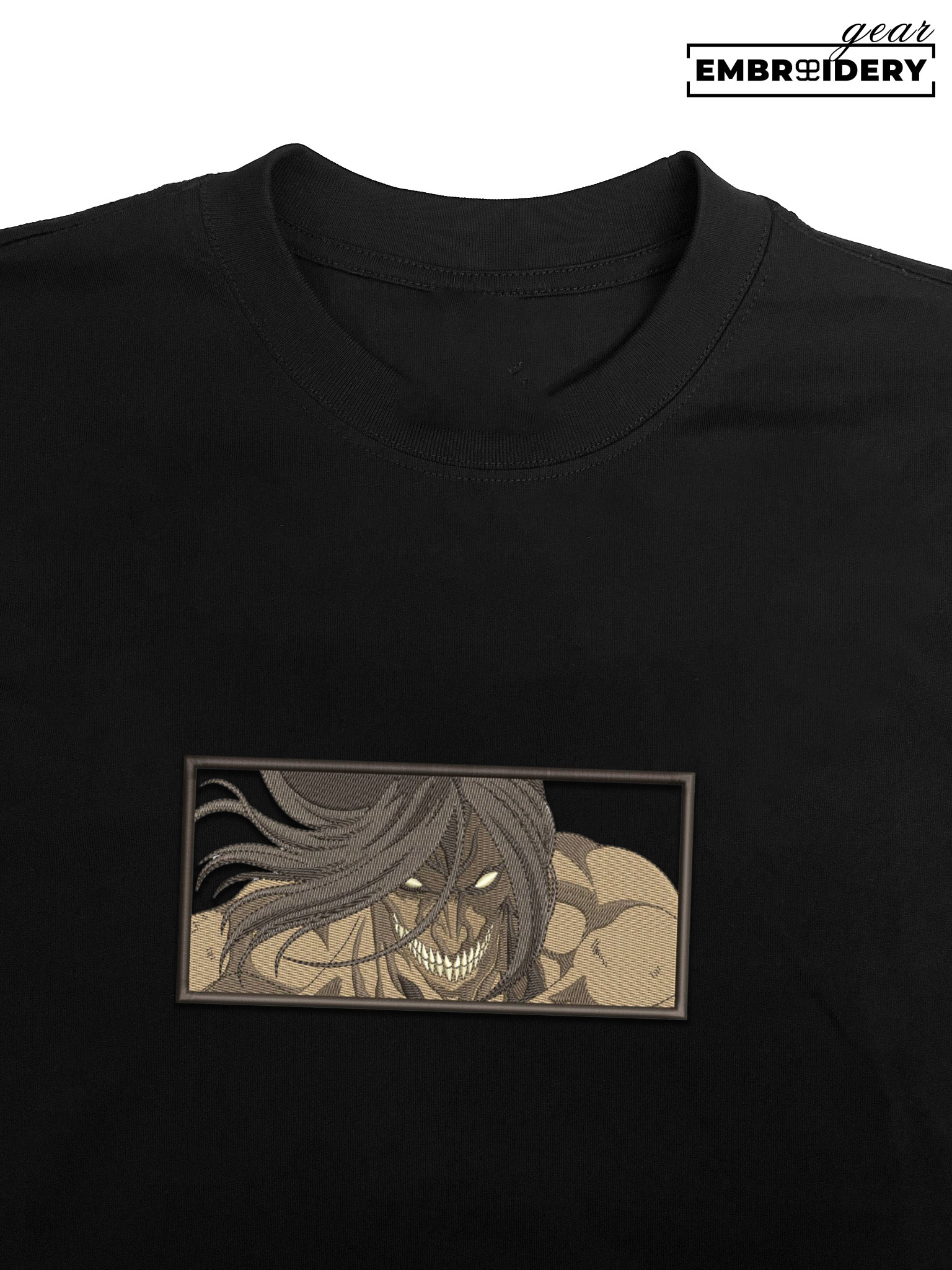 Attack titan Attack On Titan Anime Embroidered Design Personalized Embroidered T Shirt Sweatshirt Hoodie Clothing ATT008