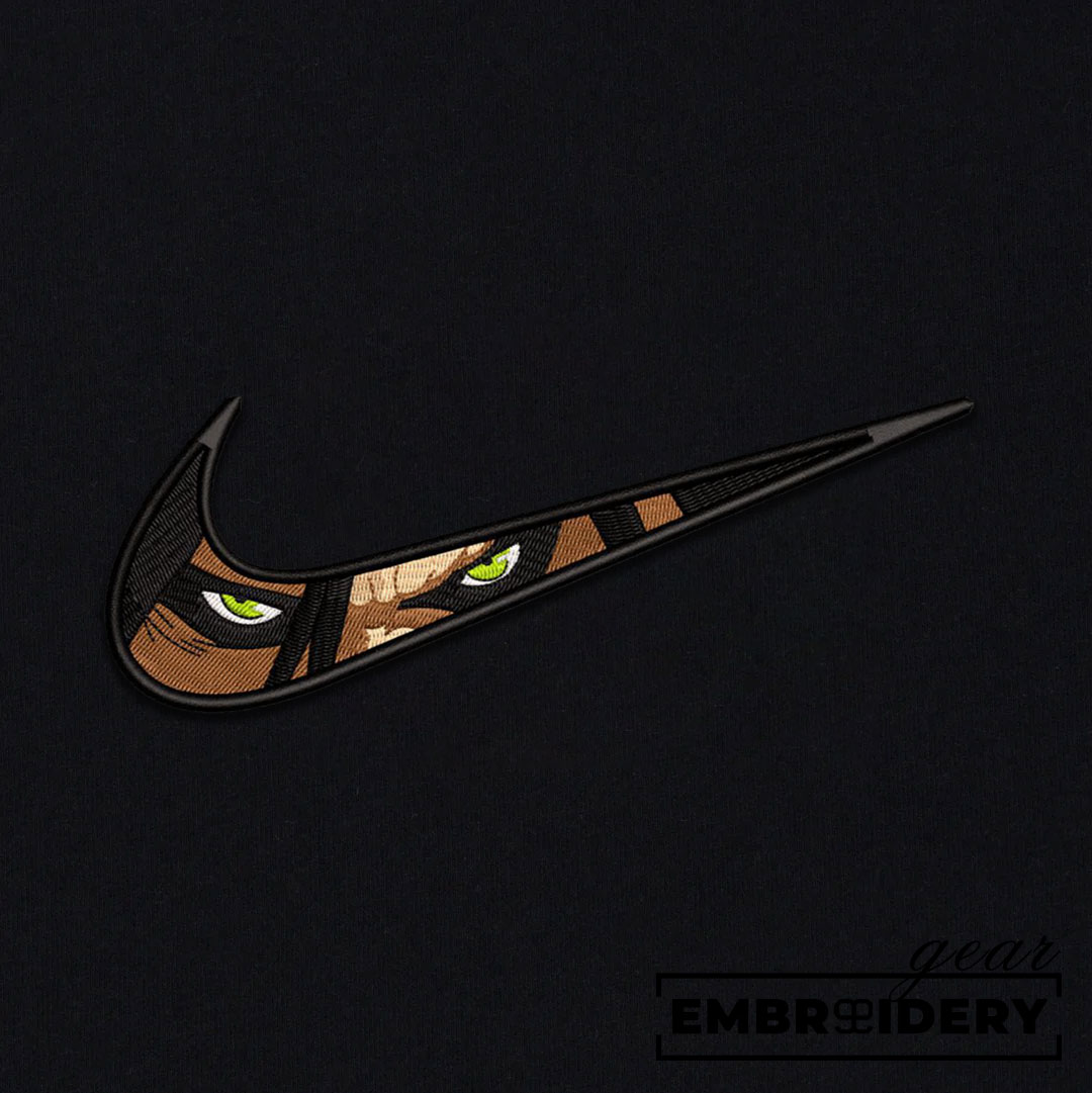 Attack titan swoosh Attack On Titan Anime Embroidered Design Personalized Embroidered T Shirt Sweatshirt Hoodie Clothing ATT009