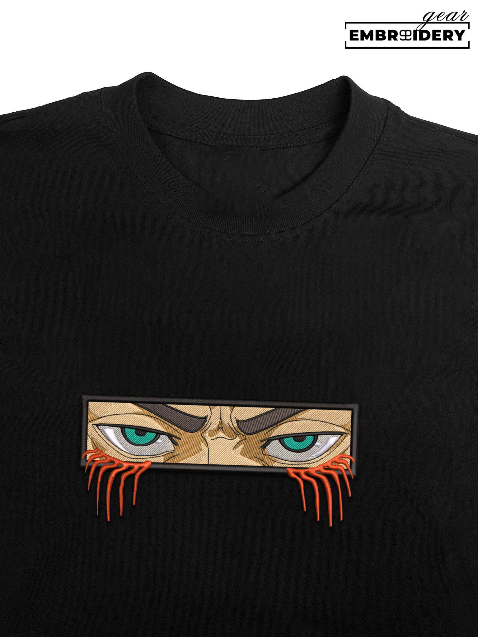 Eren eyes Attack On Titan Anime Embroidered Design Personalized Embroidered T Shirt Sweatshirt Hoodie Clothing design ATT014