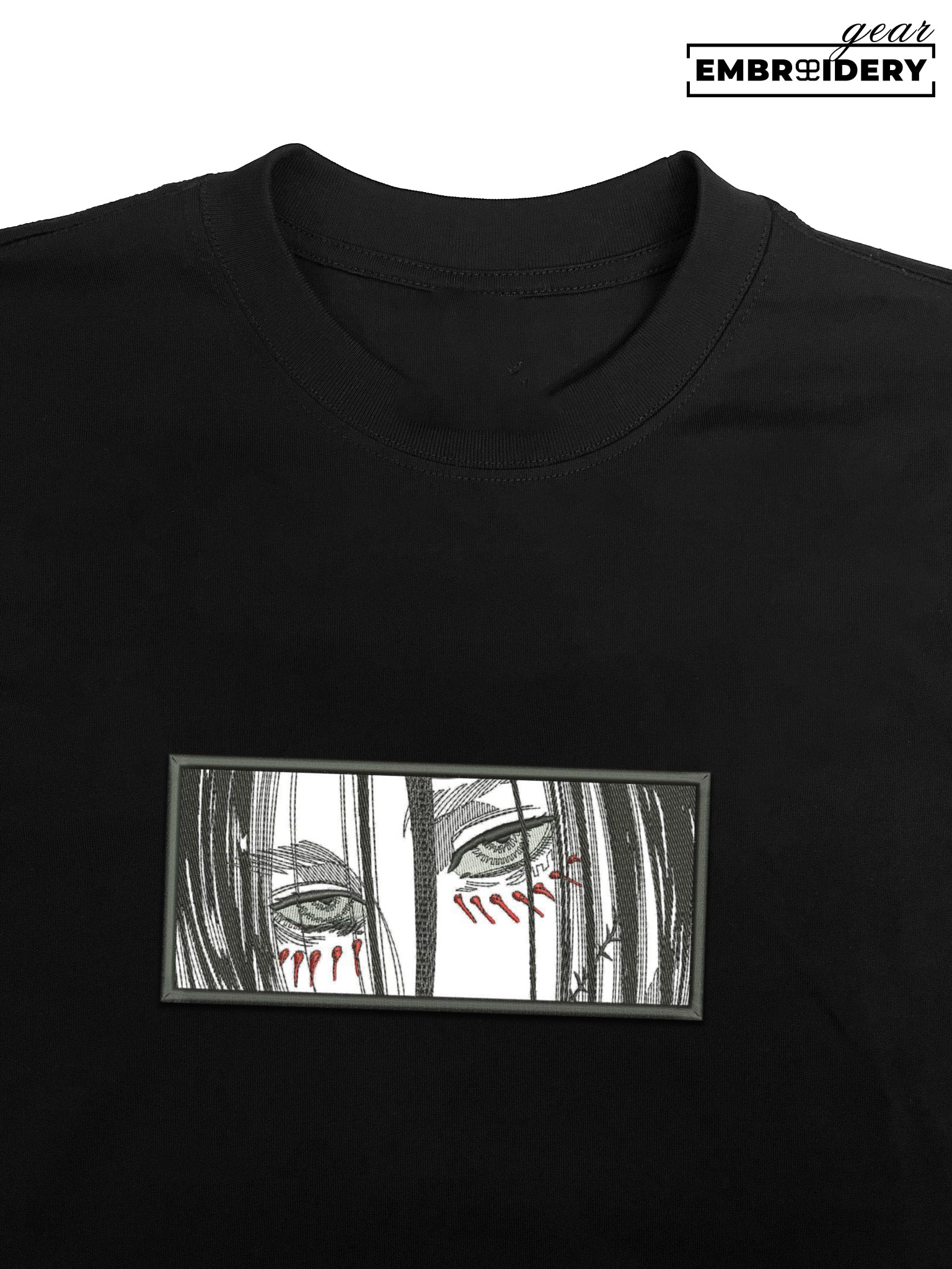 Eren founding titan Attack On Titan Anime Embroidered Design Personalized Embroidered T Shirt Sweatshirt Hoodie Clothing ATT023