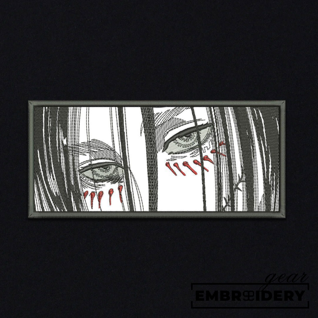 Eren founding titan Attack On Titan Anime Embroidered Design Personalized Embroidered T Shirt Sweatshirt Hoodie Clothing ATT023