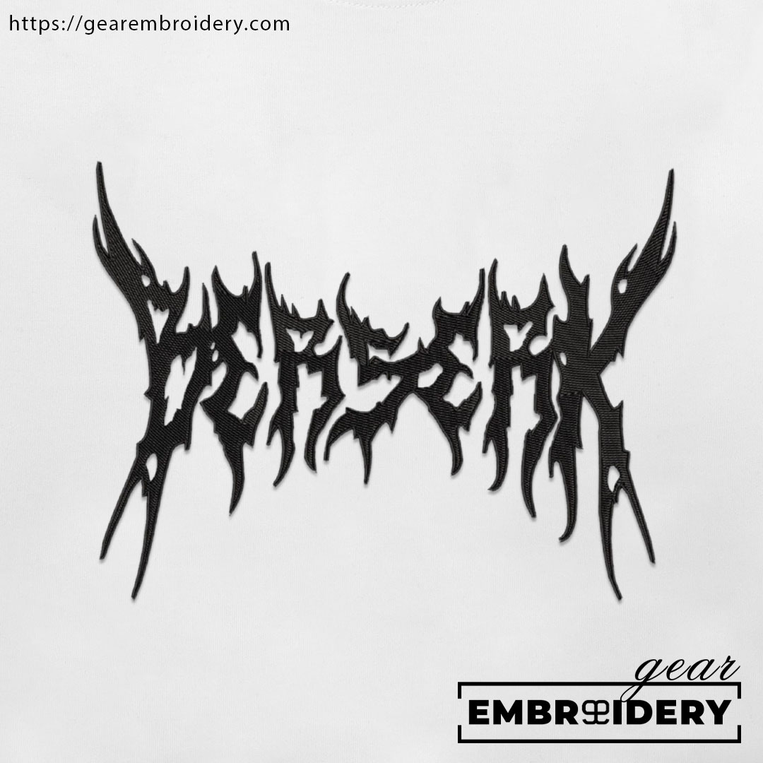 Berserk name Berserki Anime Embroidered Design Personalized Embroidered T Shirt Sweatshirt Hoodie Clothing B004