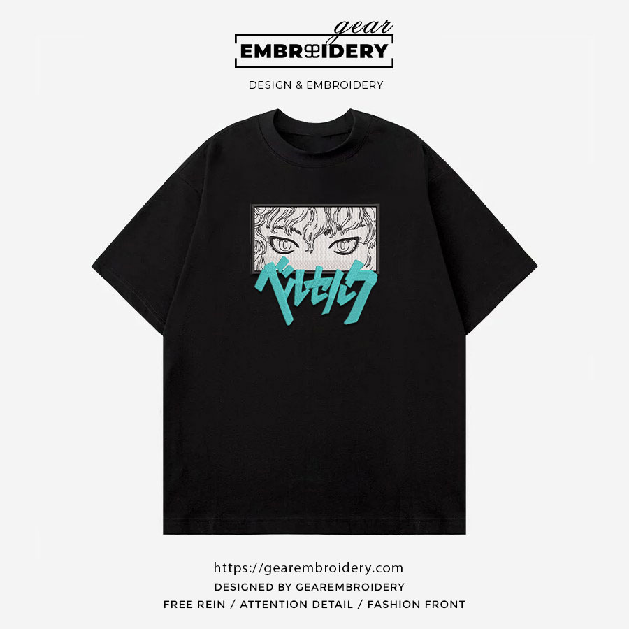 Griffith Berserki Anime Embroidered Design Personalized Embroidered T Shirt Sweatshirt Hoodie Clothing B005