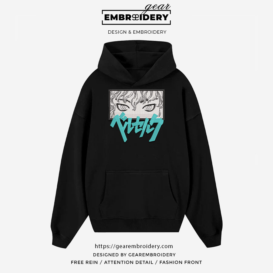 Griffith Berserki Anime Embroidered Design Personalized Embroidered T Shirt Sweatshirt Hoodie Clothing B005