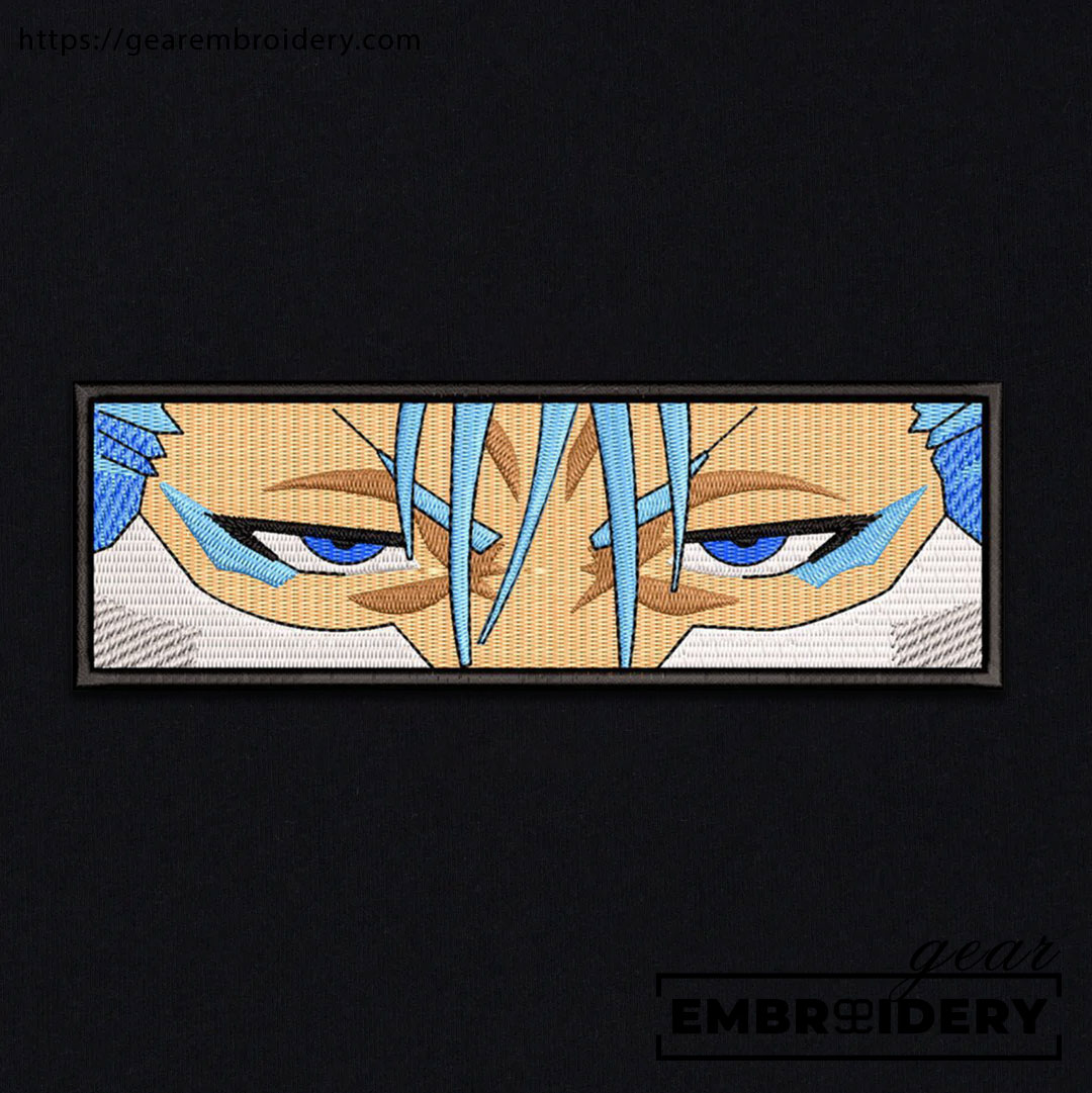 Grimmjow eyes Bleach Anime Embroidered Design Personalized Embroidered T Shirt Sweatshirt Hoodie Clothing BL003