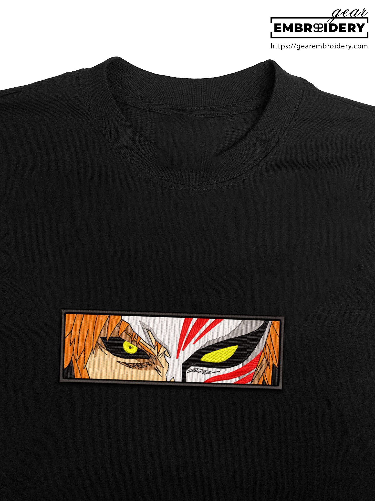 Ichigo eyes Bleach Anime Embroidered Design Personalized Embroidered T Shirt Sweatshirt Hoodie Clothing BL006