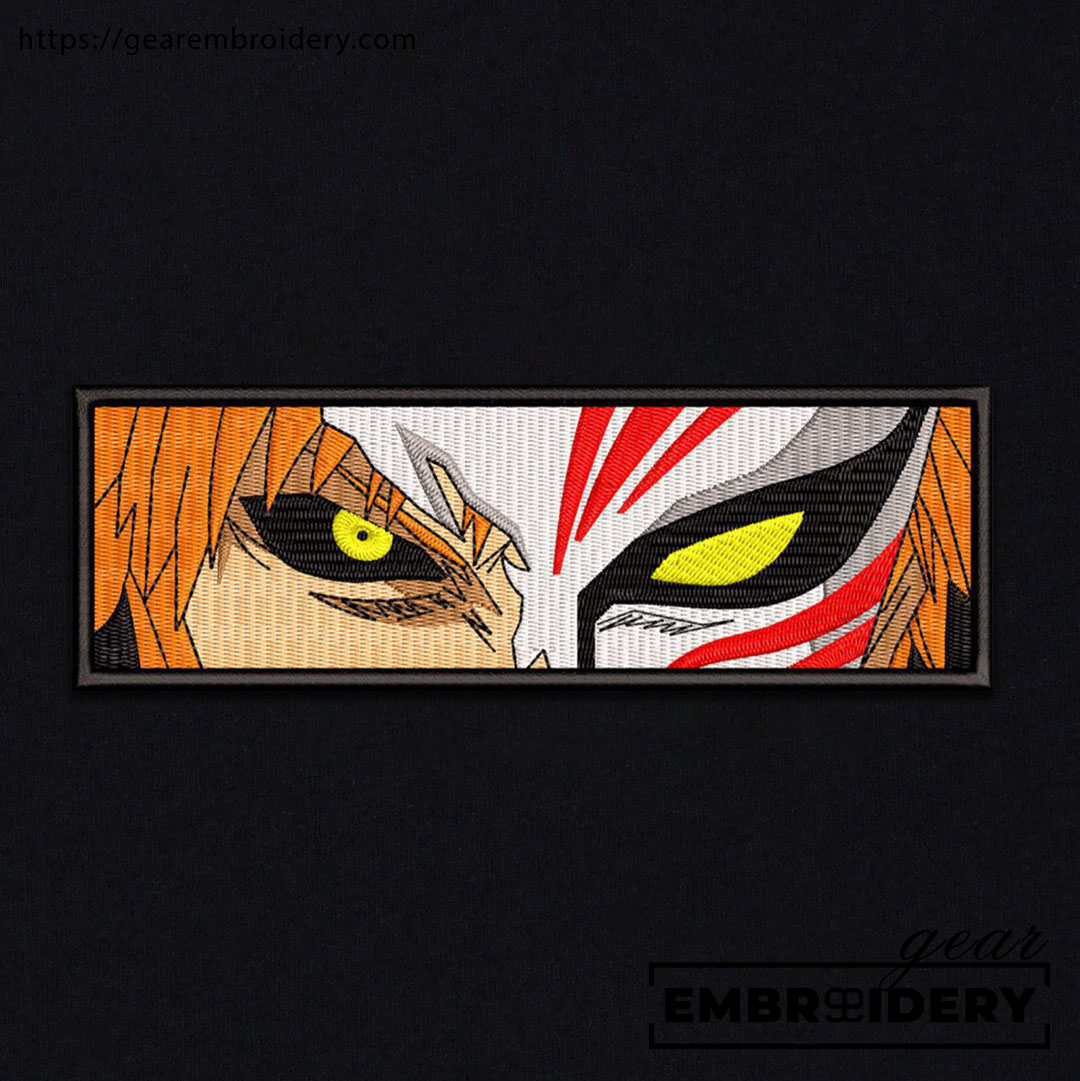 Ichigo eyes Bleach Anime Embroidered Design Personalized Embroidered T Shirt Sweatshirt Hoodie Clothing BL006