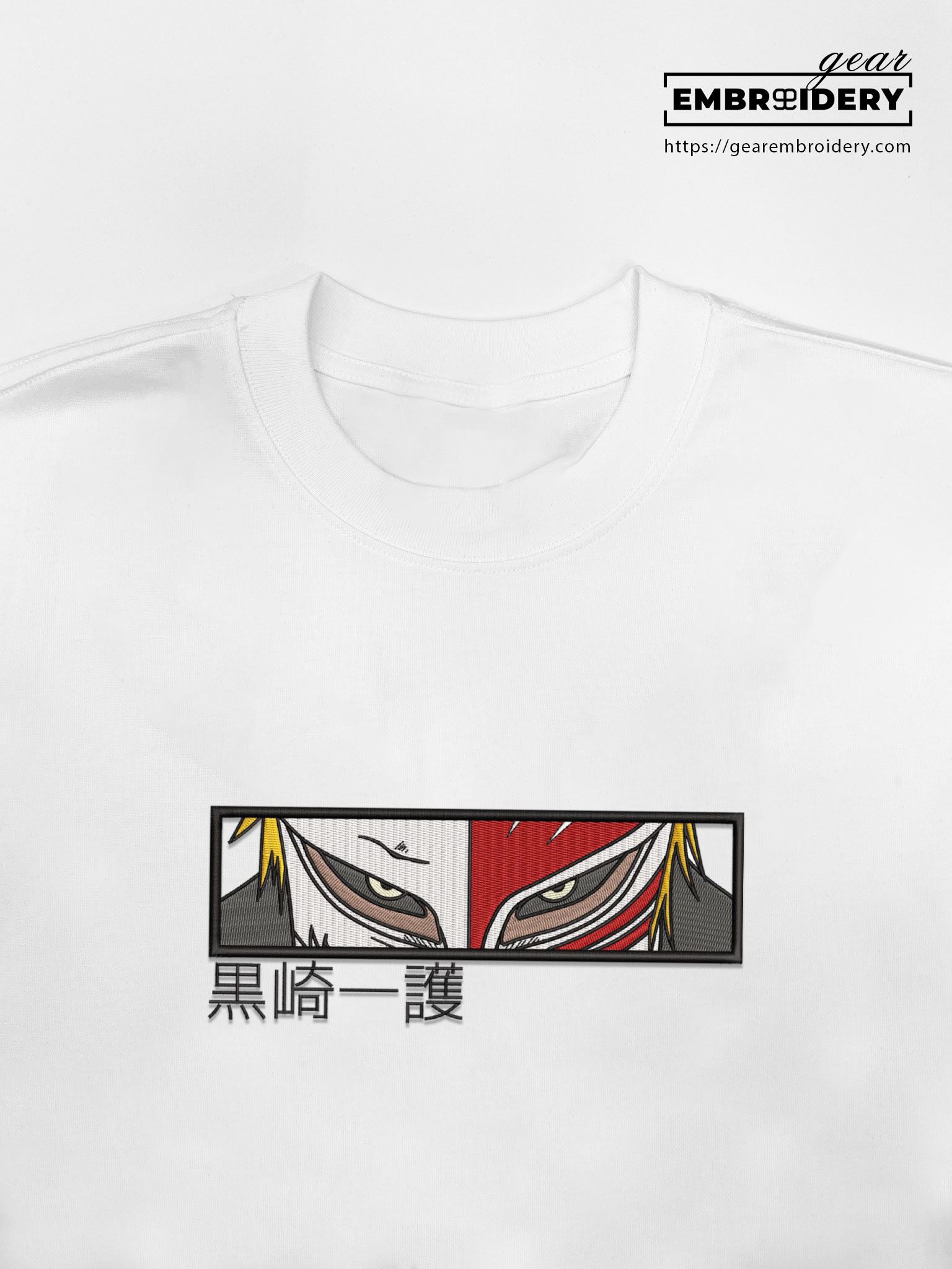 Ichigo hollow eyes Bleach Anime Embroidered Design Personalized Embroidered T Shirt Sweatshirt Hoodie Clothing BL010