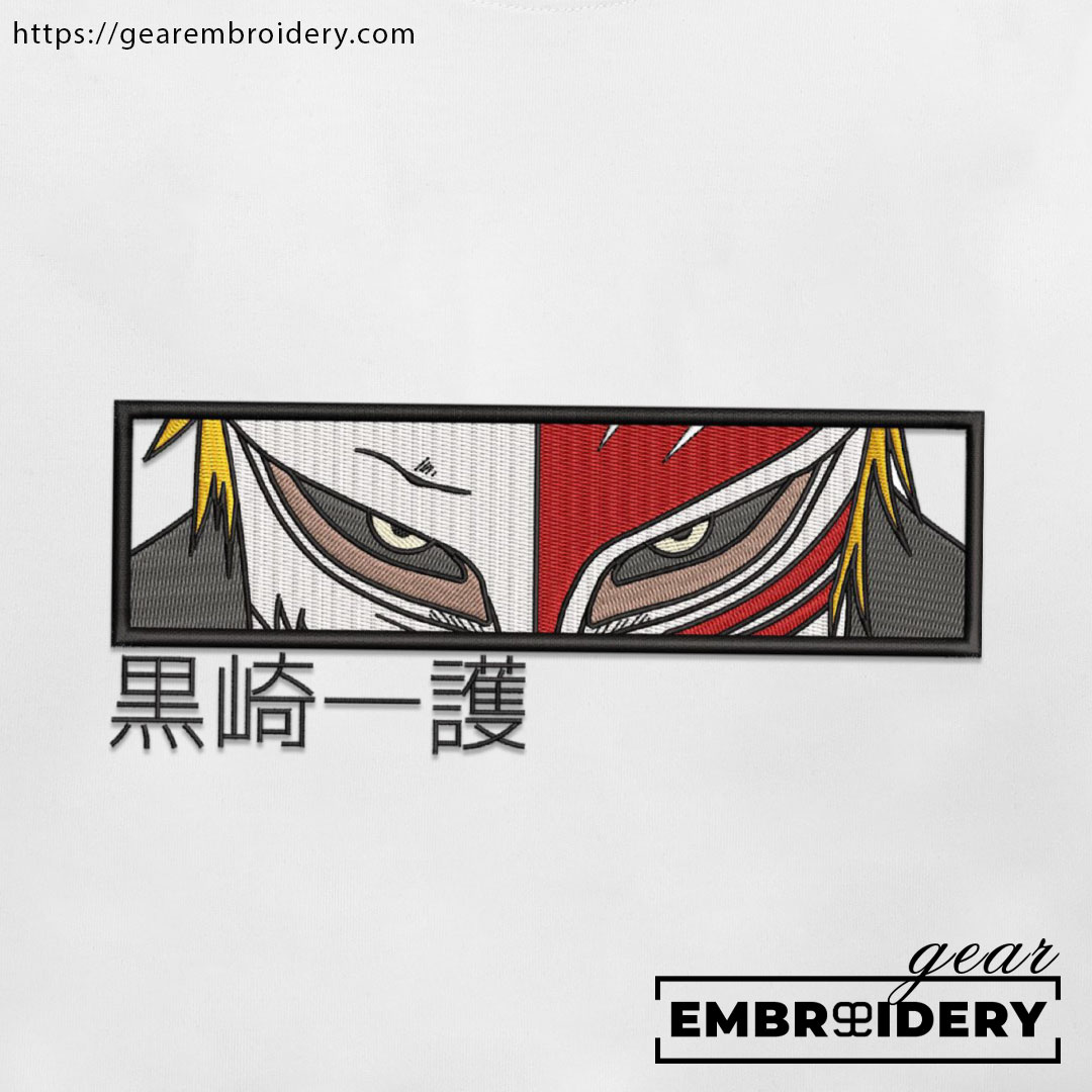 Ichigo hollow eyes Bleach Anime Embroidered Design Personalized Embroidered T Shirt Sweatshirt Hoodie Clothing BL010