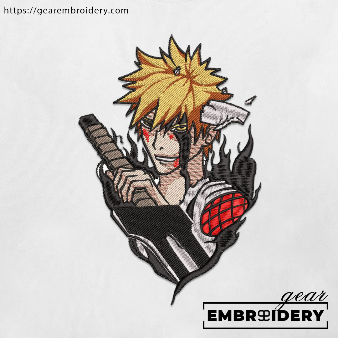 Ichigo kurosaki Bleach Anime Embroidered Design Personalized Embroidered T Shirt Sweatshirt Hoodie Clothing BL011