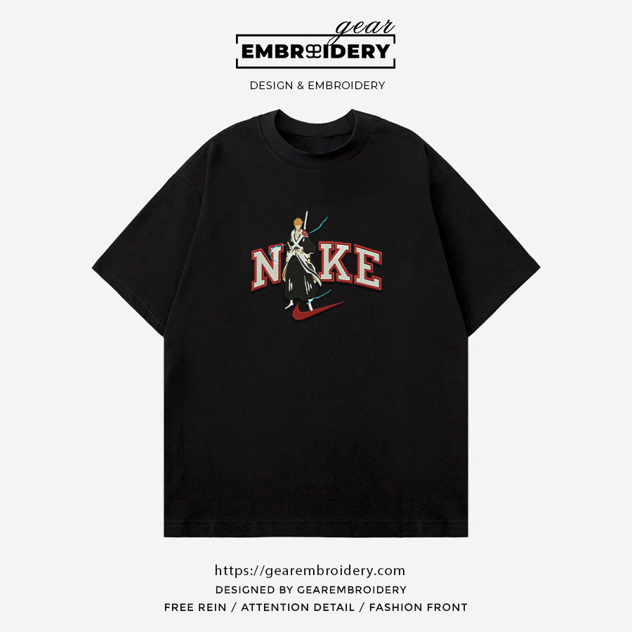 Ichigo nike nike Bleach Clover Anime Embroidered Design Personalized Embroidered T Shirt Sweatshirt Hoodie Clothing BL012
