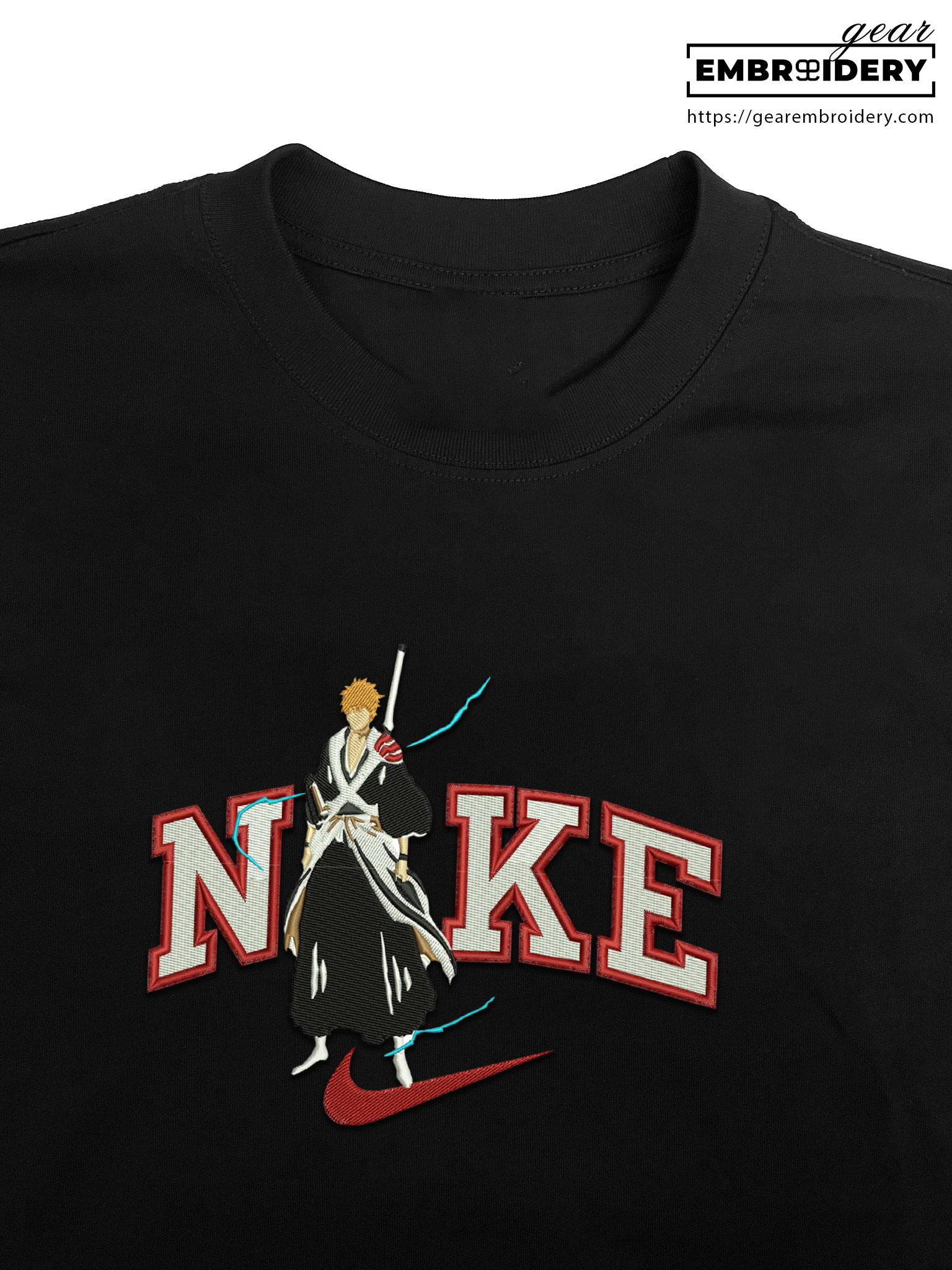 Ichigo nike nike Bleach Clover Anime Embroidered Design Personalized Embroidered T Shirt Sweatshirt Hoodie Clothing BL012