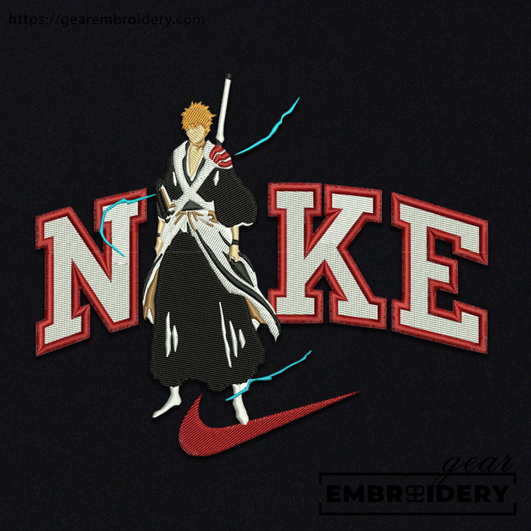 Ichigo nike nike Bleach Clover Anime Embroidered Design Personalized Embroidered T Shirt Sweatshirt Hoodie Clothing BL012