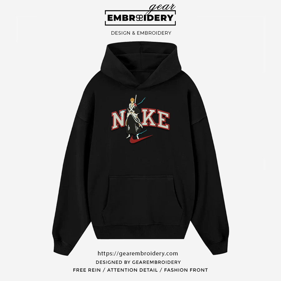 Ichigo nike nike Bleach Clover Anime Embroidered Design Personalized Embroidered T Shirt Sweatshirt Hoodie Clothing BL012