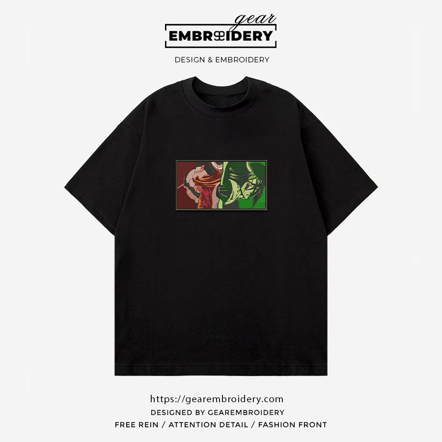 Ichigo vs ulquiora Bleach Anime Embroidered Design Personalized Embroidered T Shirt Sweatshirt Hoodie Clothing BL016