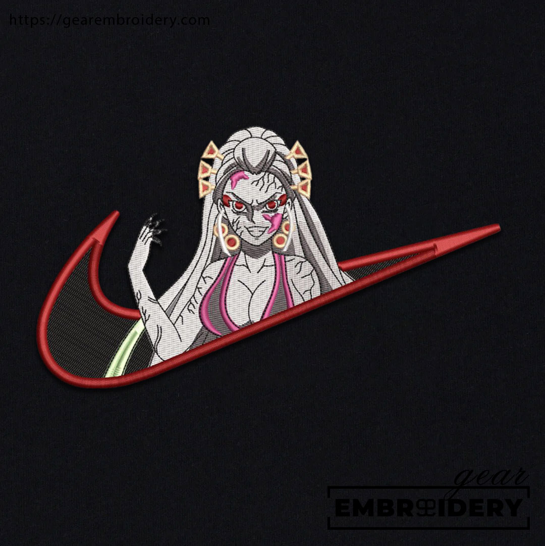 Daki swoosh nike Demon Slayer Anime Embroidered Design Personalized Embroidered T Shirt Sweatshirt Hoodie Clothing DS0009