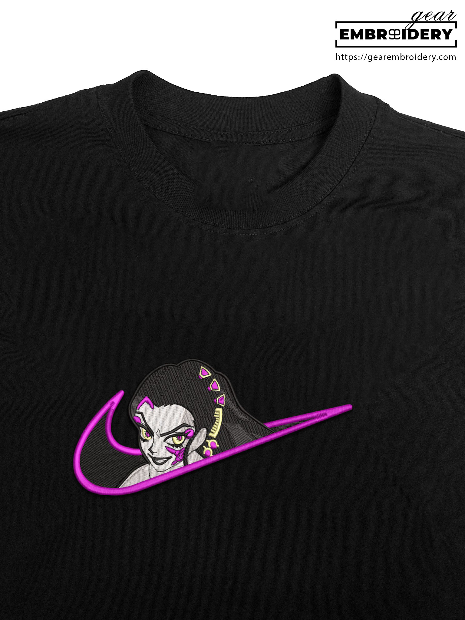 Daki swoosh nike Demon Slayer Anime Embroidered Design Personalized Embroidered T Shirt Sweatshirt Hoodie Clothing DS0010