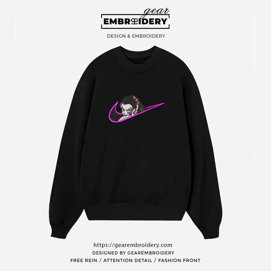 Daki swoosh nike Demon Slayer Anime Embroidered Design Personalized Embroidered T Shirt Sweatshirt Hoodie Clothing DS0010