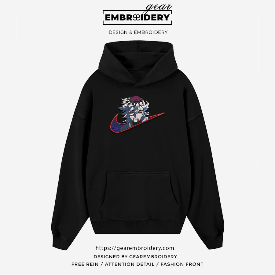 Douma swoosh nike Demon Slayer Anime Embroidered Design Personalized Embroidered T Shirt Sweatshirt Hoodie Clothing DS0019
