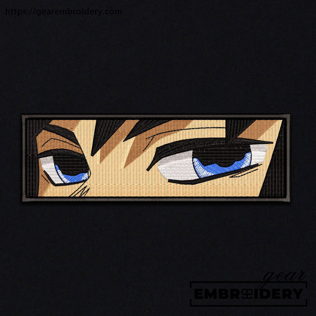 Giyu eyes Demon Slayer Anime Embroidered Design Personalized Embroidered T Shirt Sweatshirt Hoodie Clothing DS0022