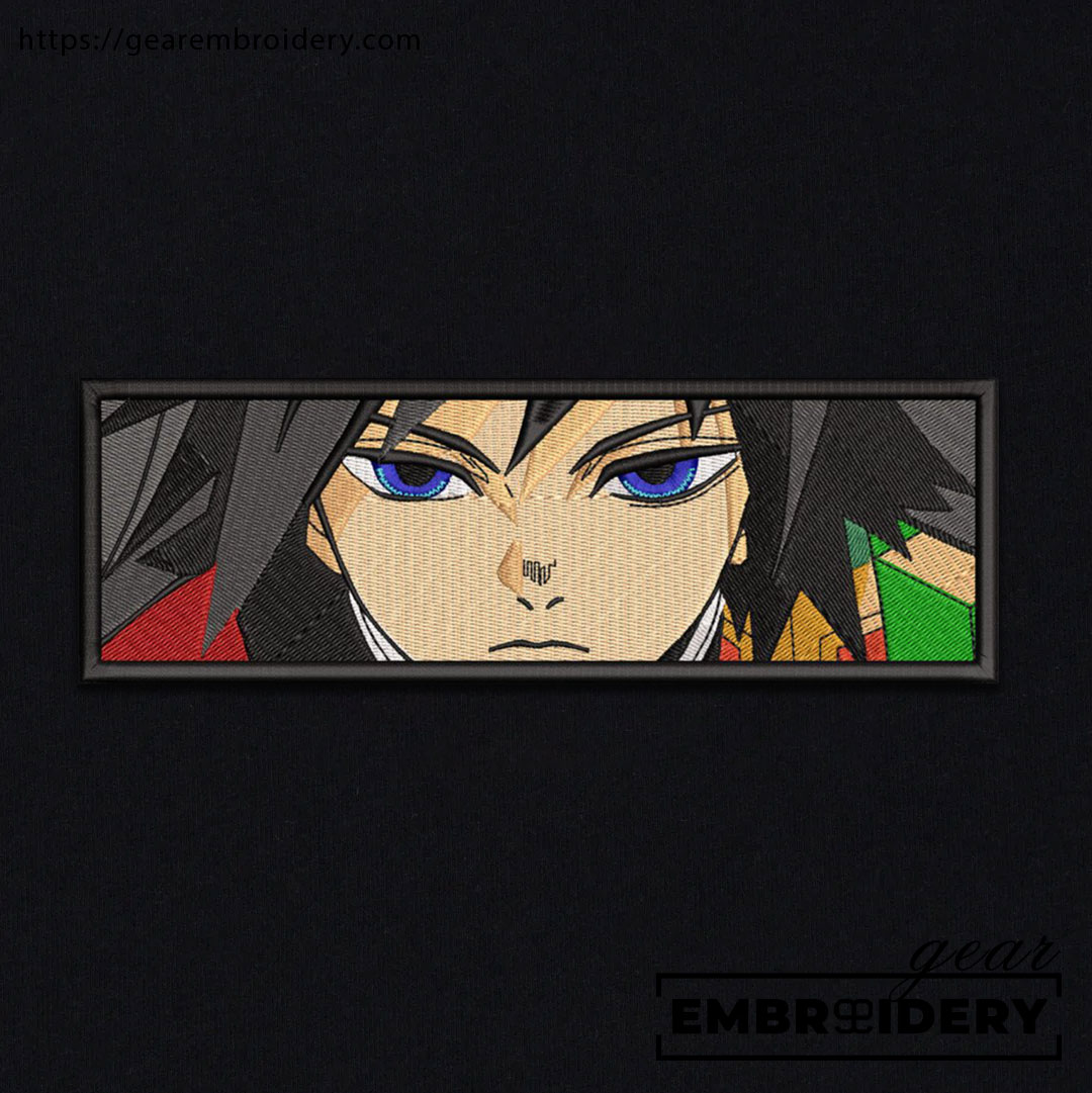 Giyu tomioka Demon Slayer Anime Embroidered Design Personalized Embroidered T Shirt Sweatshirt Hoodie Clothing DS0026