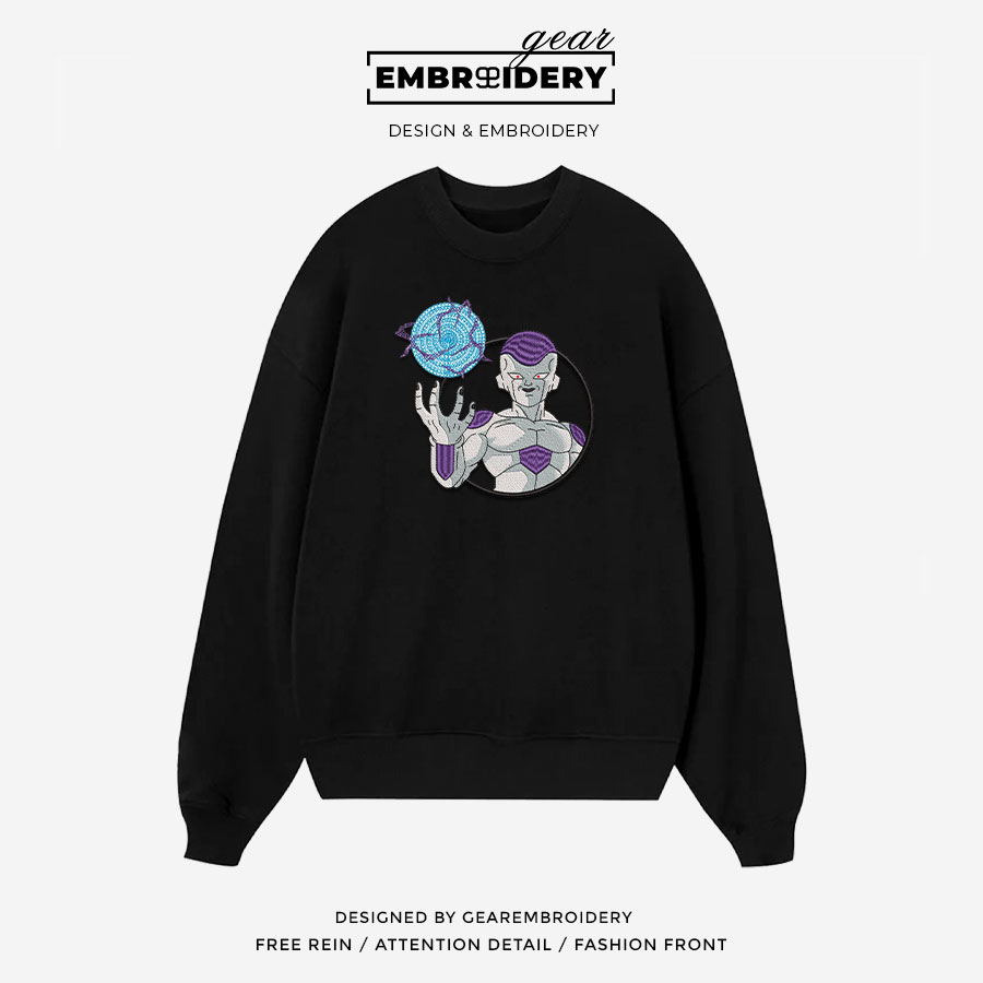 Frieza Dragon Ball Anime Embroidered Design Personalized Embroidered T Shirt Sweatshirt Hoodie Clothing DB016