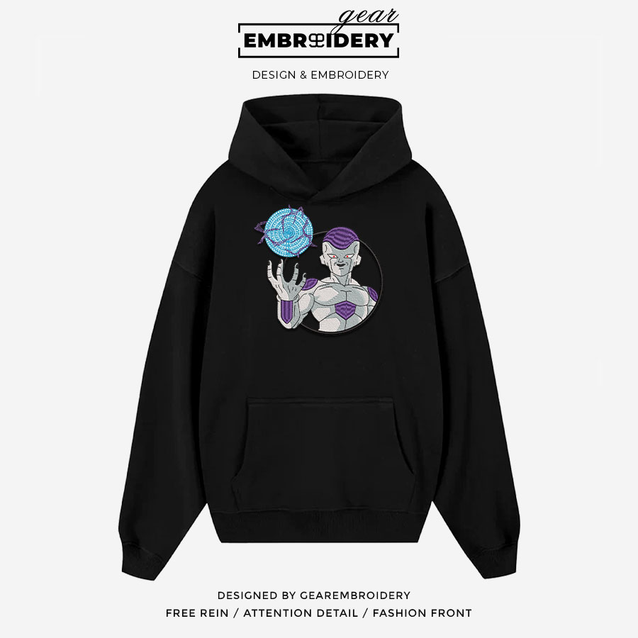 Frieza Dragon Ball Anime Embroidered Design Personalized Embroidered T Shirt Sweatshirt Hoodie Clothing DB016