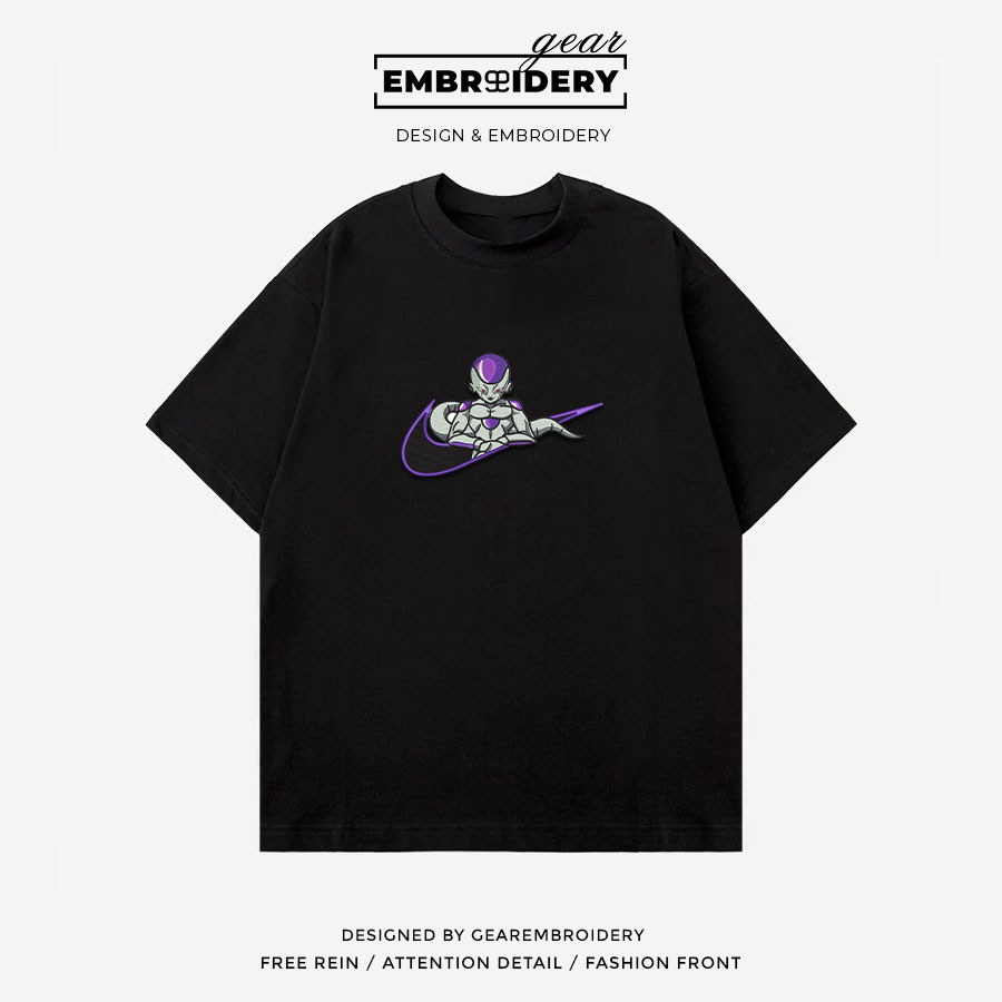 Frieza swoosh nike Dragon Ball Anime Embroidered Design Personalized Embroidered T Shirt Sweatshirt Hoodie Clothing DB017