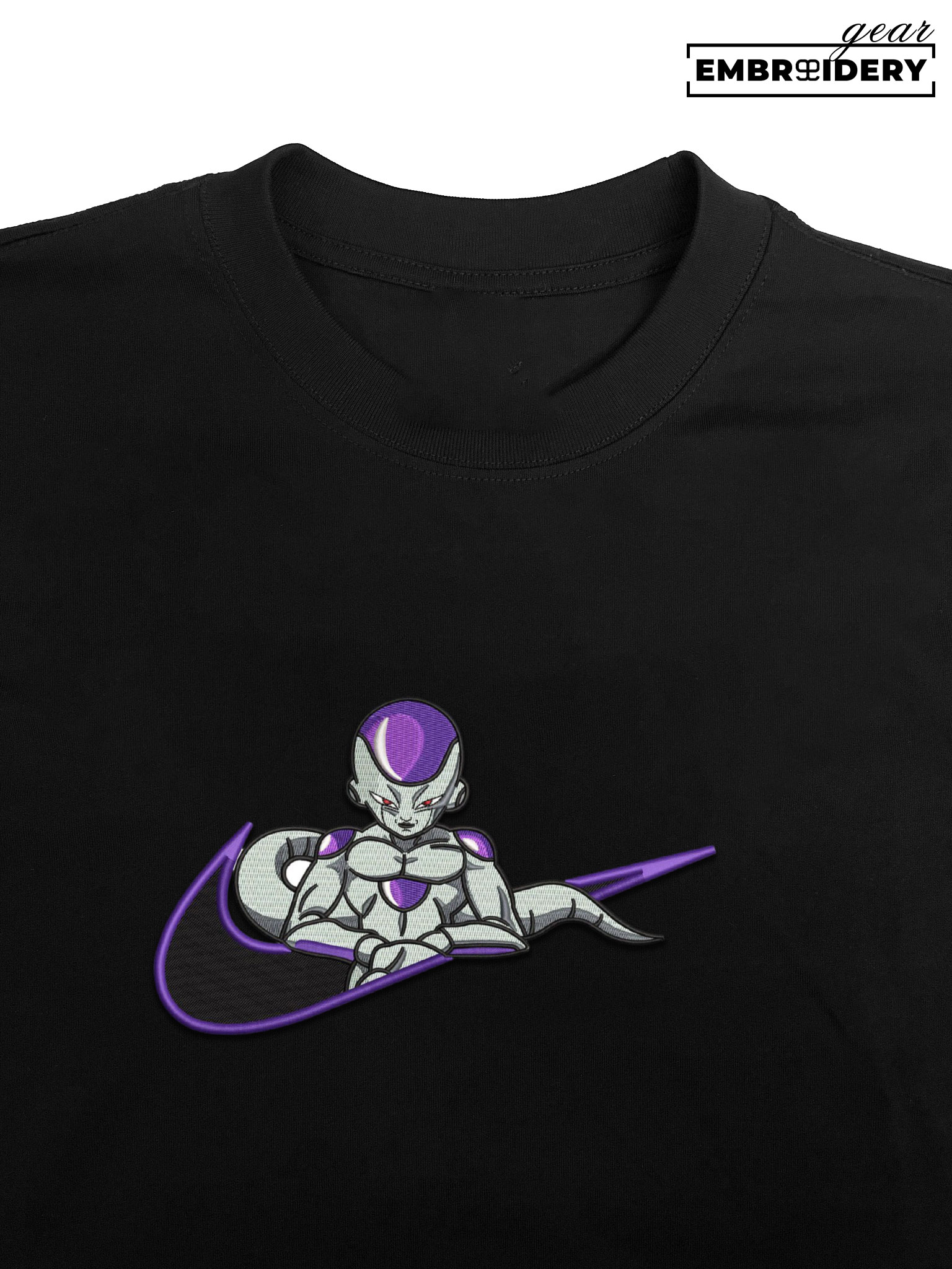 Frieza swoosh nike Dragon Ball Anime Embroidered Design Personalized Embroidered T Shirt Sweatshirt Hoodie Clothing DB017