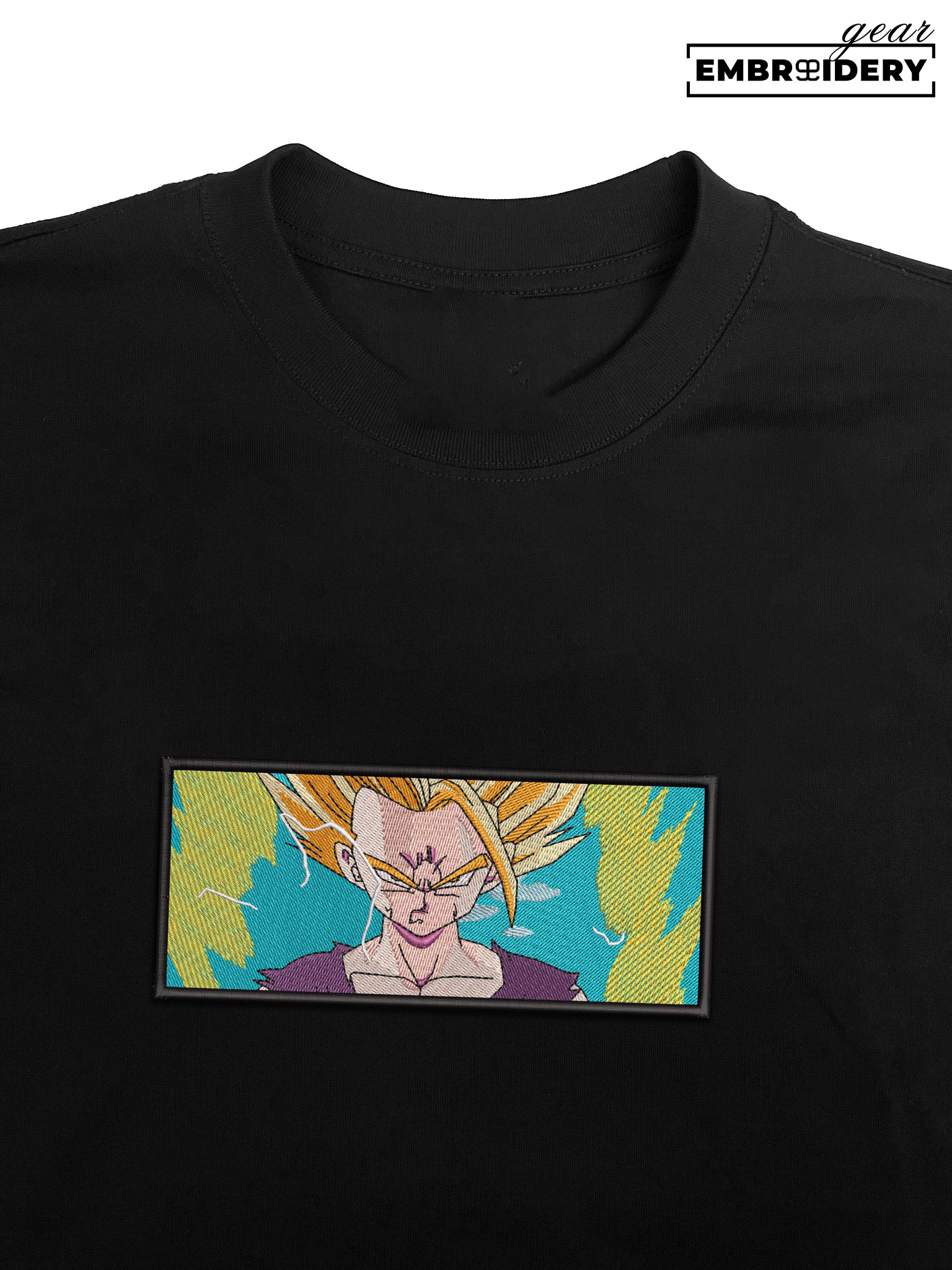Gohan Dragon Ball Anime Embroidered Design Personalized Embroidered T Shirt Sweatshirt Hoodie Clothing DB019