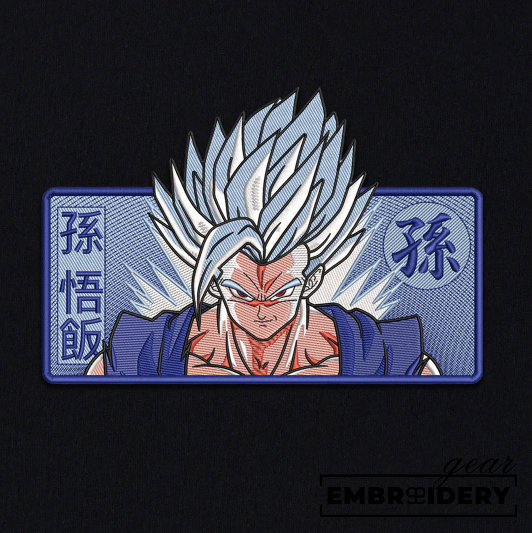 Gohan Dragon Ball Anime Embroidered Design Personalized Embroidered T Shirt Sweatshirt Hoodie Clothing DB020