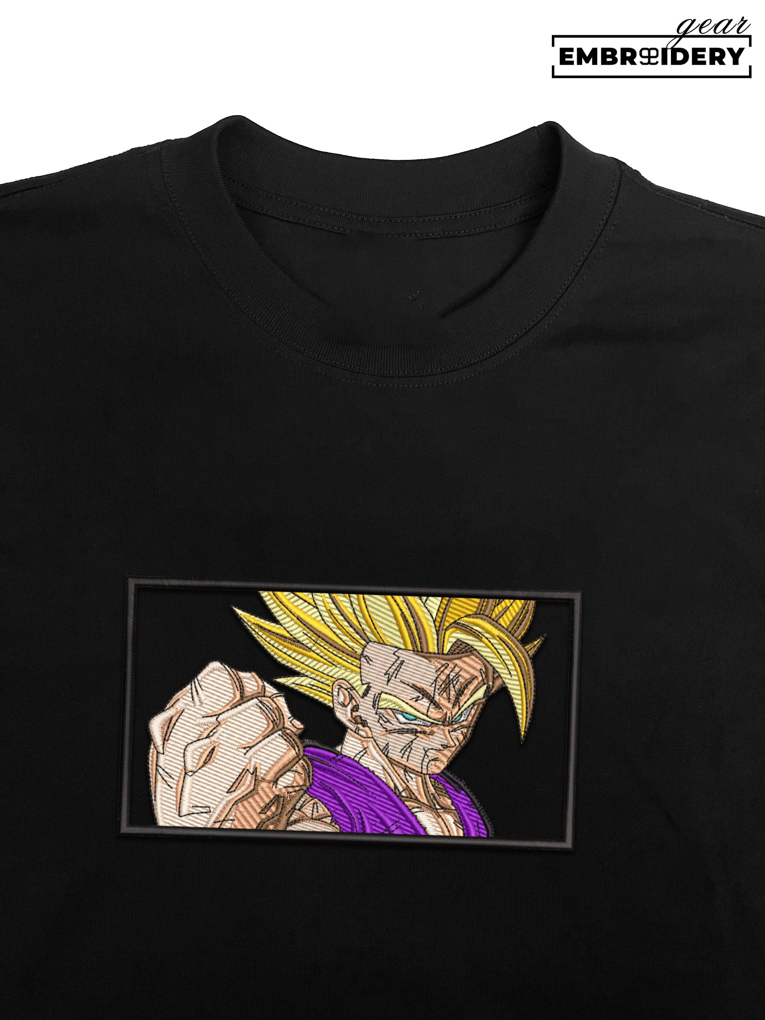 Gohan Dragon Ball Anime Embroidered Design Personalized Embroidered T Shirt Sweatshirt Hoodie Clothing DB021