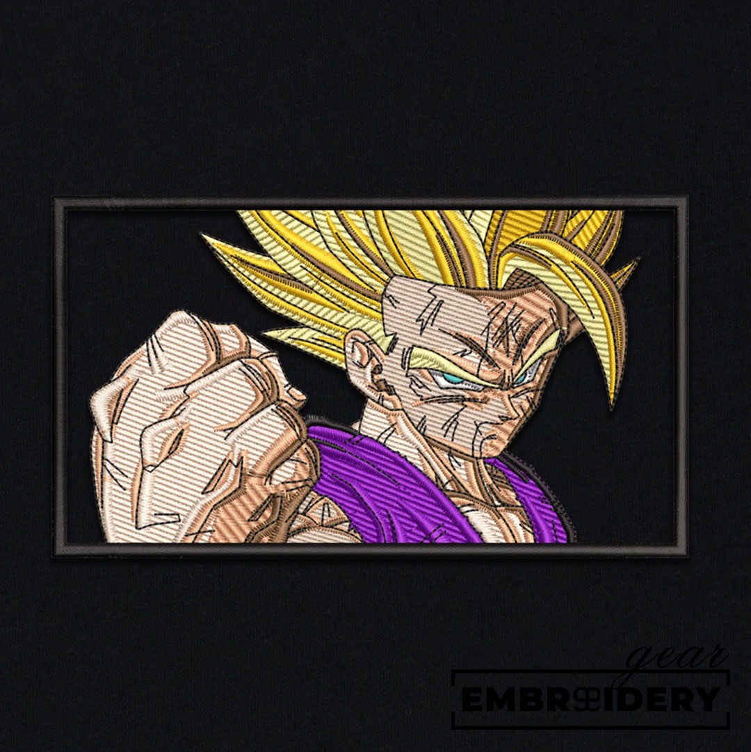 Gohan Dragon Ball Anime Embroidered Design Personalized Embroidered T Shirt Sweatshirt Hoodie Clothing DB021