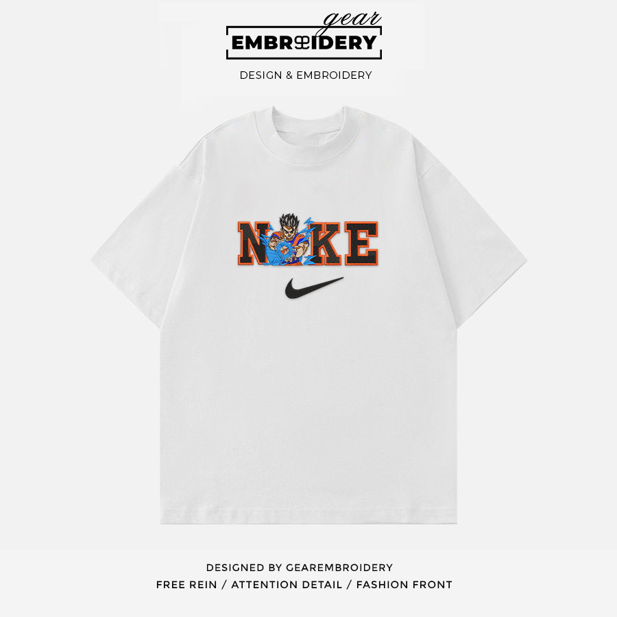 Gohan nike nike Dragon Ball Anime Embroidered Design Personalized Embroidered T Shirt Sweatshirt Hoodie Clothing DB022