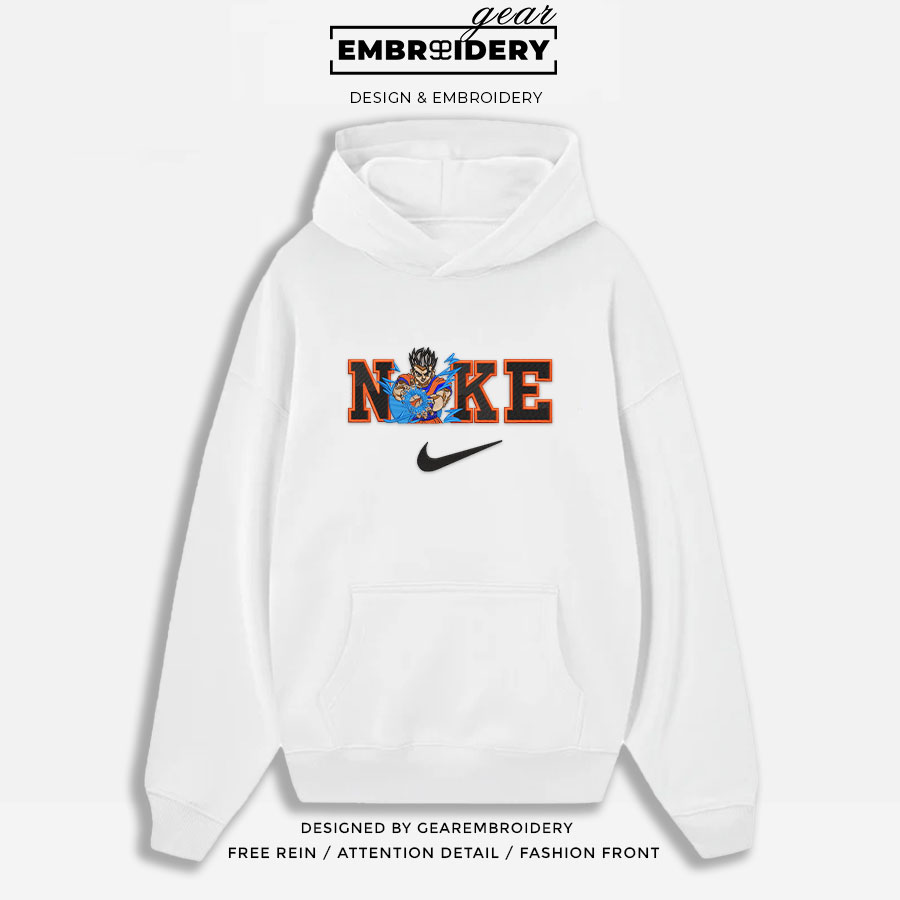 Gohan nike nike Dragon Ball Anime Embroidered Design Personalized Embroidered T Shirt Sweatshirt Hoodie Clothing DB022
