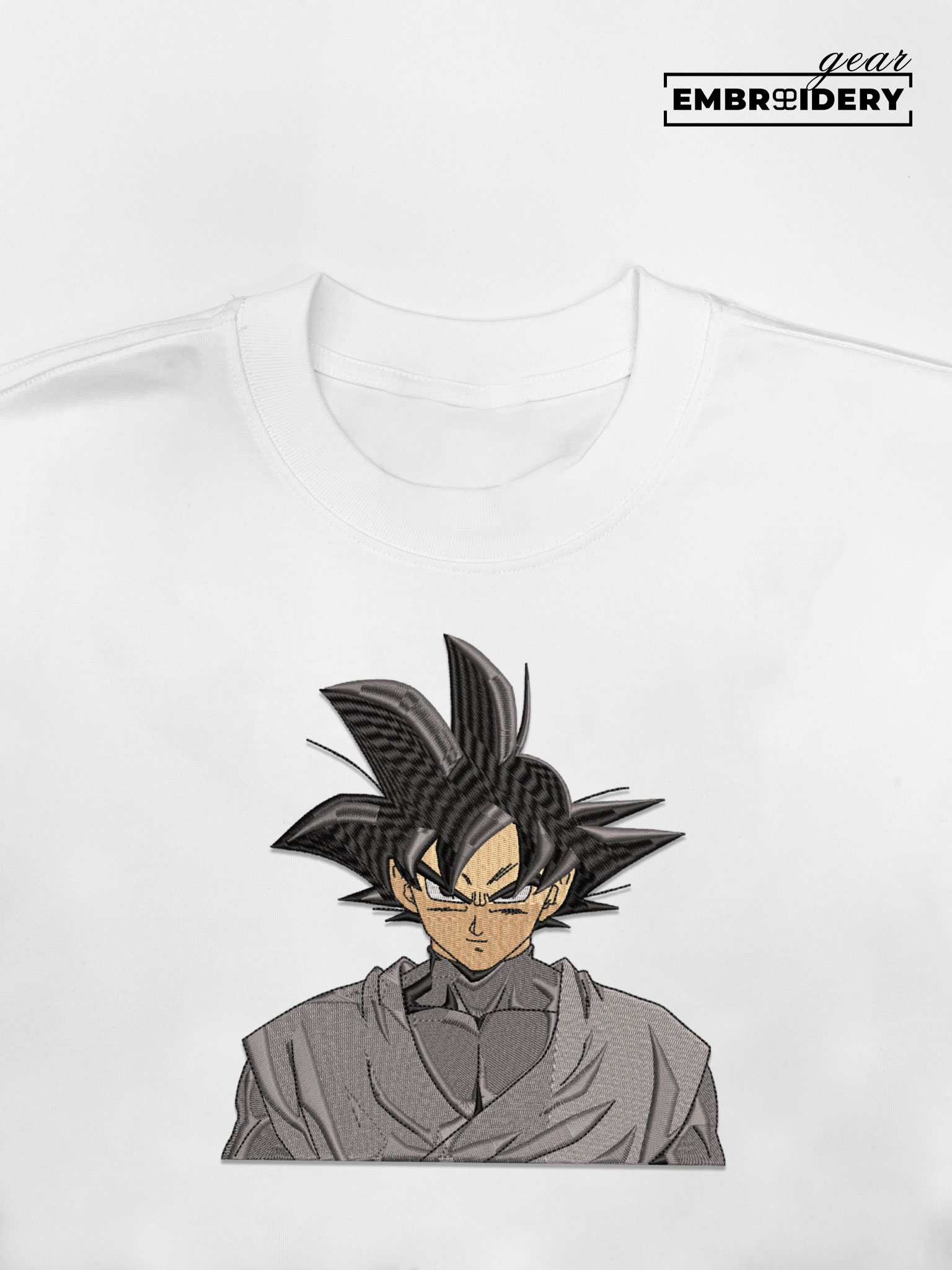 Goku black Dragon Ball Anime Embroidered Design Personalized Embroidered T Shirt Sweatshirt Hoodie Clothing DB026
