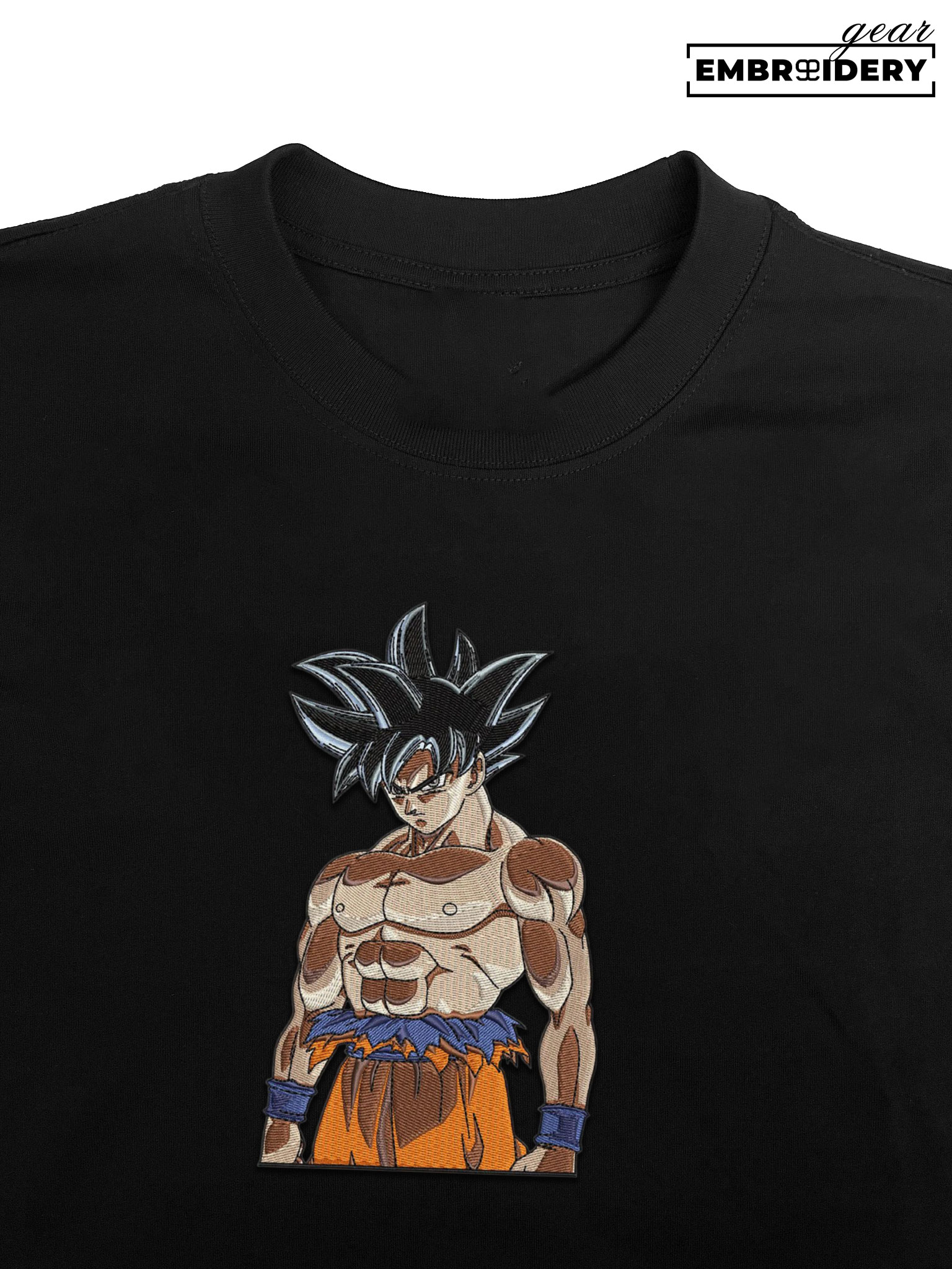Goku Dragon Ball Anime Embroidered Design Personalized Embroidered T Shirt Sweatshirt Hoodie Clothing DB030